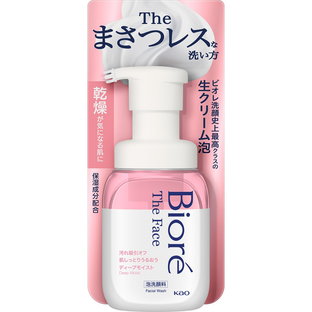 Espuma de Limpeza Facial Bioré - The Face Deep Moisture