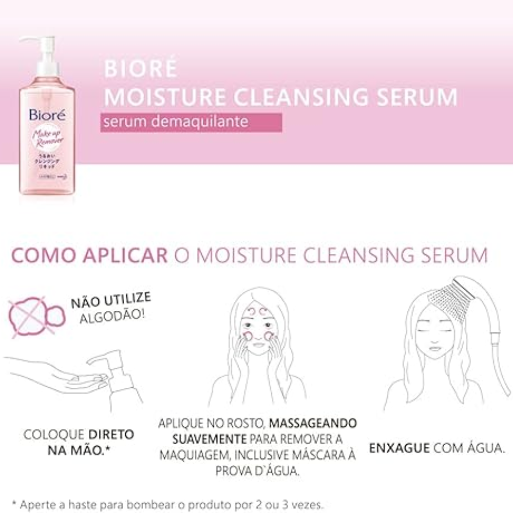 Sérum Demaquilante Facial Bioré Cleansing
