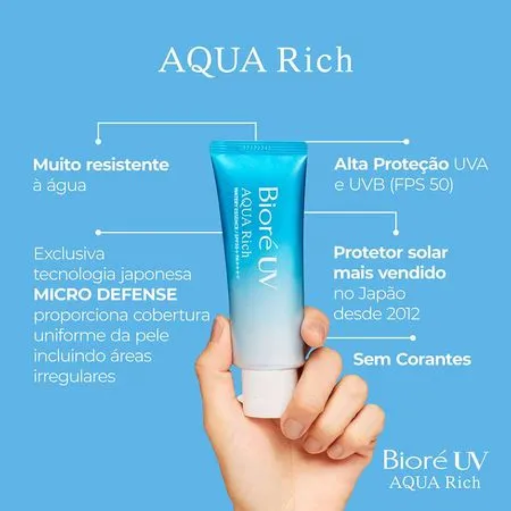 Bioré UV Aqua Rich Protetor Solar Gel FPS50+