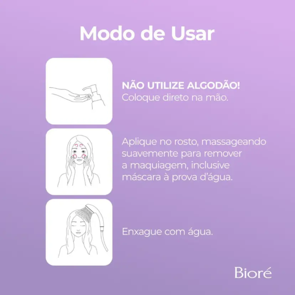 Óleo de Limpeza Demaquilante Bioré Cleansing